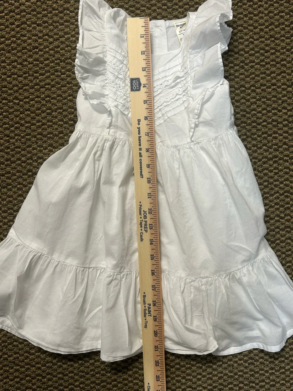 OshKosh B'gosh White Ruffled Sundress